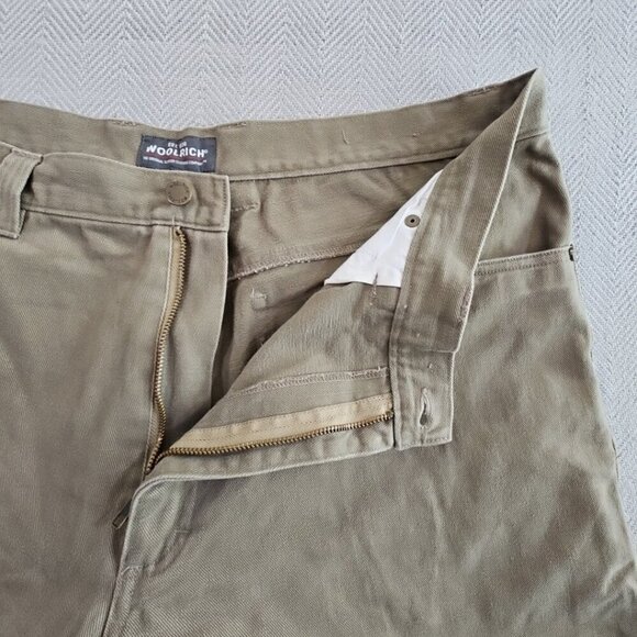 Woolrich 1507 Classic Beige Cotton 5-Pocket Jeans Heavy Workwear 40x32 EUC LNC - Picture 10 of 13